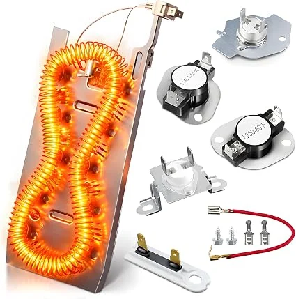 AZ4U Dryer Heating Element For WP3387747 3387747 WP3387749 3387749 | 3387748, W10832958, W10864898, W11344457, W11045584, 279816 Thermostat, 279973, 3392519 Thermal Fuse