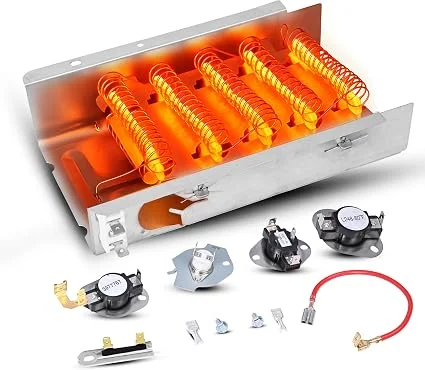 Dryer Heating Element for Whirlpool LER5620KQ1 WED4800XQ3 WED5300VW0 | LER5620KQ1, LER4634JQ1, LER4634PQ0, LER7646EQ2, LER3624EQ1, LER4634EQ2, LER8858EQ1, WED5100VQ0, LER4634EQ0