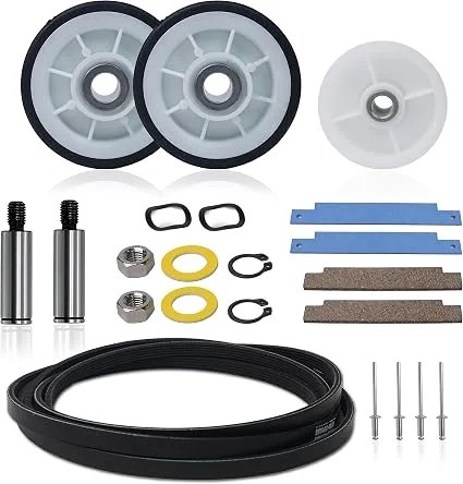 AZ4U Dryer Repair Kit For Maytag Neptune MDE6000AYW MDE5500AYW | 12001541, 303373K, W10116741, 303373, 33002535, WP33002535, 33001777, 6-3700340, WP6-3700340, MDE6200AYQ, MDE6400AYQ