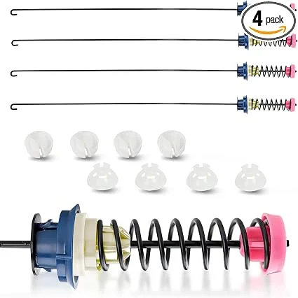 4Pcs 27″ Washer Suspension Rods Replaces W10440786 W10368626 W10368627 | WTW8540BC1, WTW8540BW0, WTW8540BW1, WTW8600YW0, WTW8600YW1, WTW8800YC0, WTW8800YC1, WTW8800YW0
