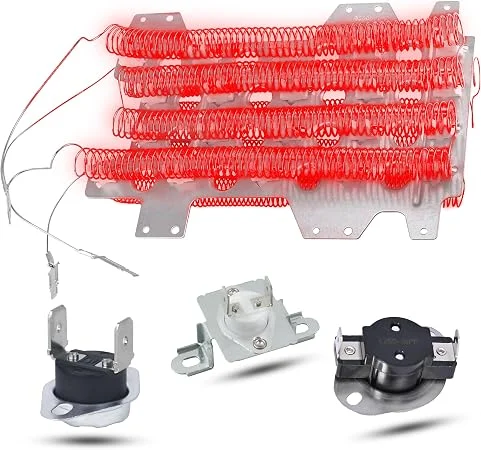 AZ4U DC47-00032A Replacement DC93-00154a DC96-00887a for Samsung Heater Element Dryer, DC47-00032a Dryer Heating Element Fuse with DC96-00887A DC47-00018A Thermostat DC47-00016A Thermal Fuse Etc